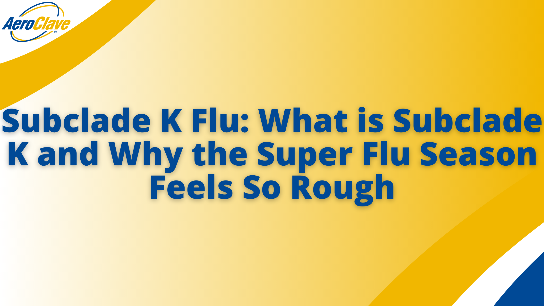 Subclade K Flu Blog Banner Subclade K Flu H3N2 Subclade K Super Flu What is Subclade K Subclade K Banner