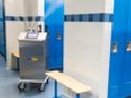 Le RDS 6110 dans un vestiaire.